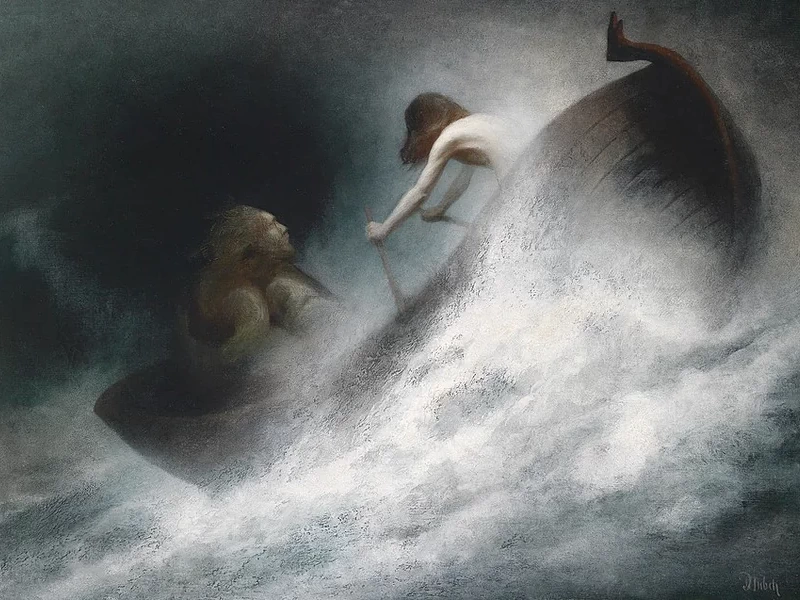 1851-Karl Wilhelm Diefenbach - Verso il salvataggio